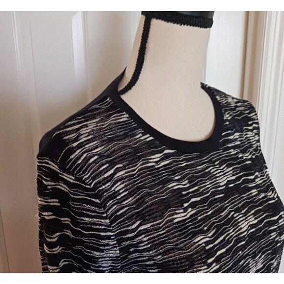 Missoni Sz L Black Sweater Shift Midi Dress - Picture 2 of 9